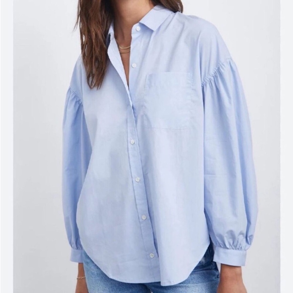 Rails bubble sleeve button up
